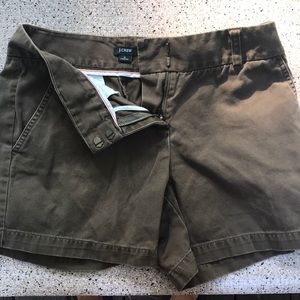 Two pairs Jcrew size 4 brown shorts
